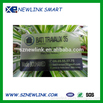 clear transparent qr code business card